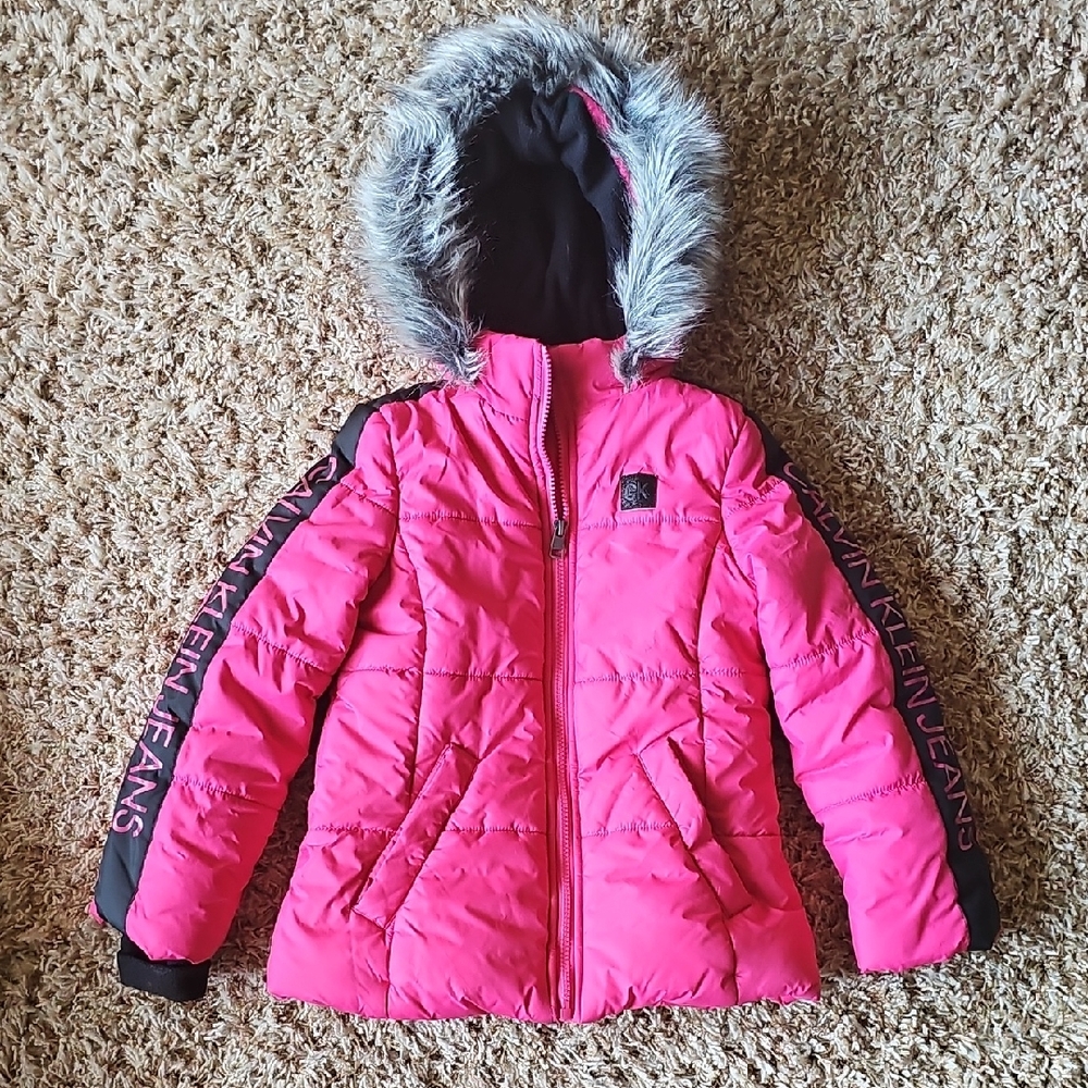 Calvin Klein Black and Pink Jacket